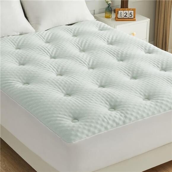New Reversible Queen Mattress Topper Egg Crate Memory Foam Mattress